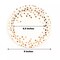 25 White 9" Round Paper Plates Rose Gold Polka Dots Party Events Home Tableware
